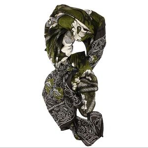 NWT Valentino Silk Floral Print Scarf